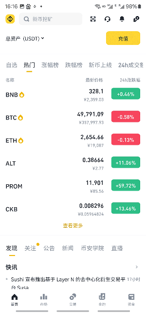 比特币交易所app下载 比特币交易(币安biance虚拟币平台) v2.83.5 手机安卓版官方下载