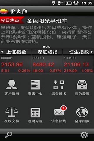 国信金太阳手机交易版