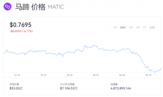 MATIC币今日最新行情 一个MATIC马蹄币多少钱？
