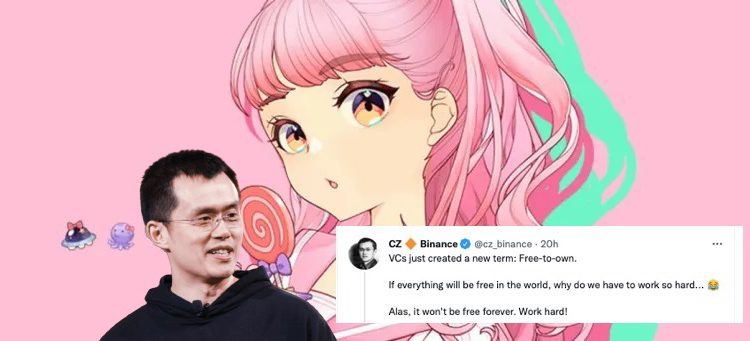 赵长鹏评价NFT项目DigiDaigaku的Free to Own：不会永久免费-第1张图片-腾赚网