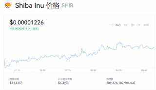 SHIB价格多少美元一个？SHIB实时动态资讯