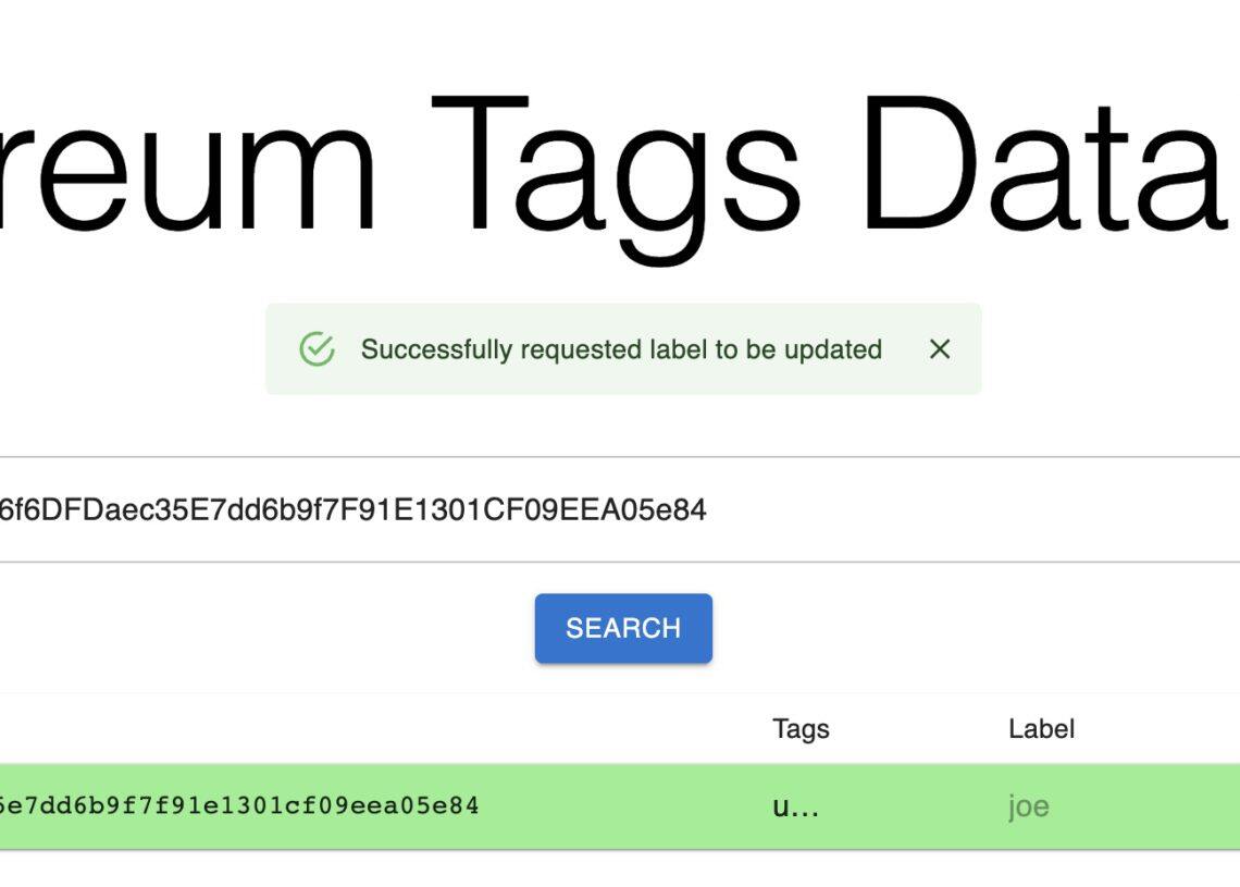 以太坊地址搜索平台Ethereum Tags Database入门教学-第6张图片-比特派钱包