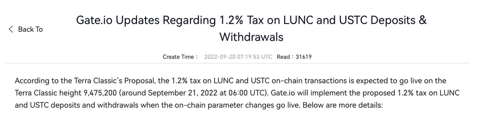 LUNC上线1.2%燃烧税 首日烧毁不到3000美元-第3张图片-比特派