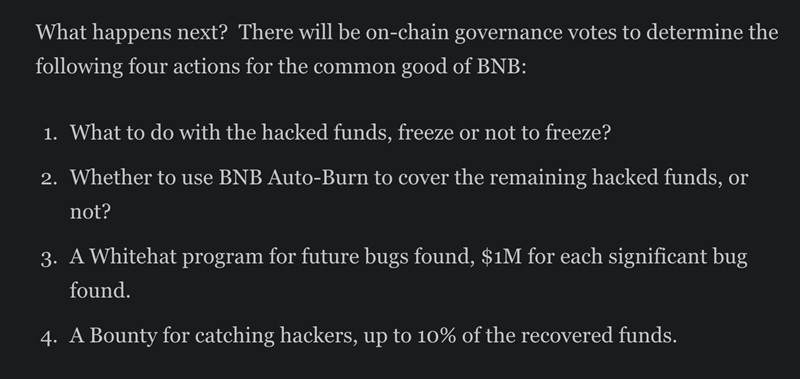 BNBChain将发链上投票决定是否冻结赃款！币安烧毁超1亿美元BUSD-第2张图片-比特派