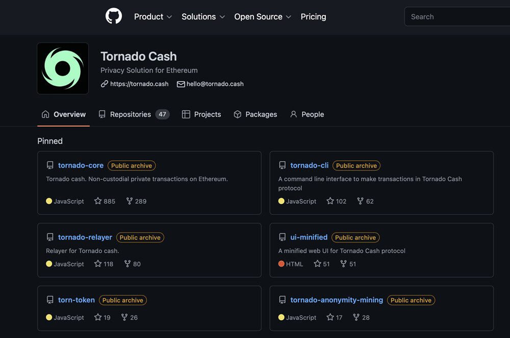 隐私混币协议Tornado Cash重返GitHub！TORN代币涨10%-第2张图片-比特派
