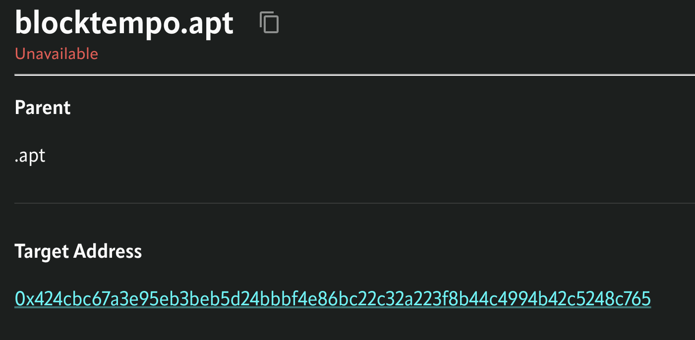 Aptos域名服务ANS上线！3字节定价80APT 注册数已破5千-第3张图片-比特派