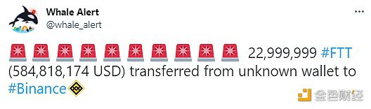 数据：22,999,999枚FTT从未知钱包转移到Binance-第1张图片-币安下载