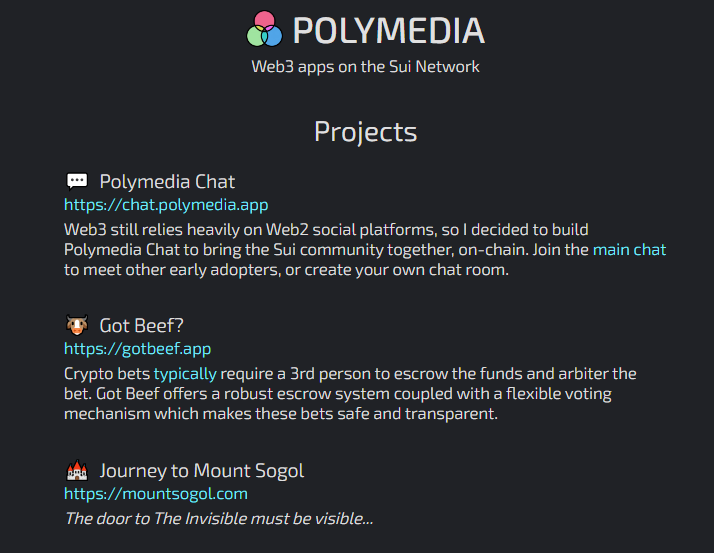 深入解读Sui「BuilderHero」的20个获奖项目13