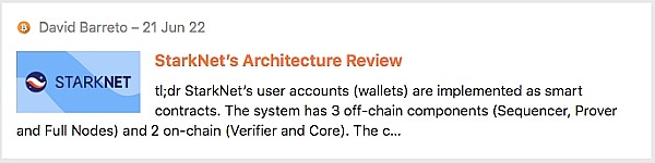 DAOrayaki｜Starkware技术架构与生态应用梳理17