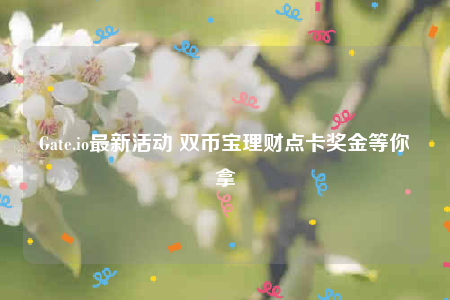 Gate.io最新活动 双币宝理财点卡奖金等你拿-第1张图片-币安下载