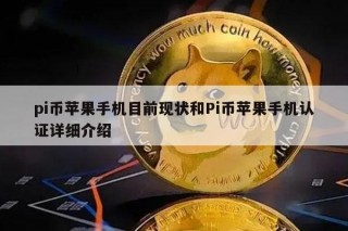 pi币苹果手机目前现状和Pi币苹果手机认证详细介绍