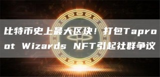 比特币史上最大区块！打包Taproot Wizards NFT引起社群争议