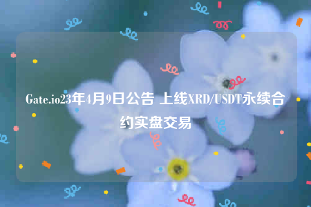 Gate.io23年4月9日公告 上线XRD/USDT永续合约实盘交易-第1张图片-币安下载
