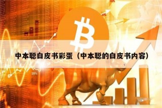 中本聪白皮书彩蛋（中本聪的白皮书内容）