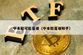 中本聪可能是谁（中本聪是谁知乎）
