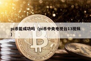 pi币能成功吗（pi币中央电视台13视频）