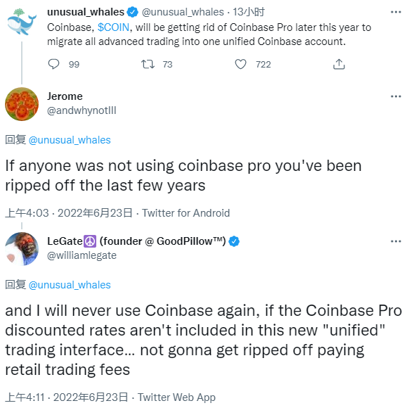 加密货币交易所Coinbase计划2022年底前终止专业版服务-第2张图片-币安下载 加密货币交易所Coinbase计划2022年底前终止专业版服务-第2张图片-币安下载