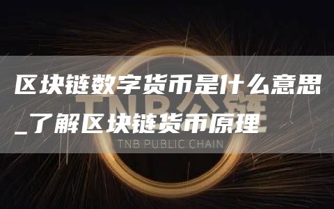 区块链数字货币是什么意思_了解区块链货币原理